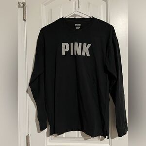 PINK Victoria's Secret Black Long Sleeve Shirt